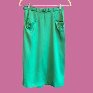 Vintage 1960s belted pencil skirt